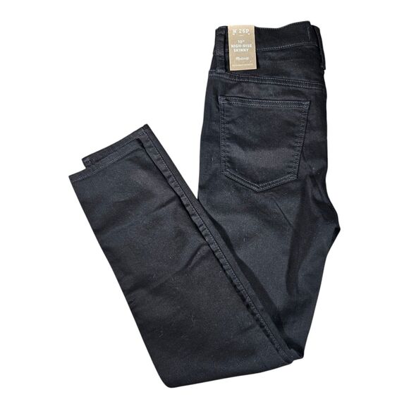Madewell Denim - New Madewell Black Jeans Size 26P 10" High Rise Skinny 5 Pocket Design